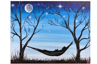 Virtual Paint Nite: Relaxing Under the Starry Night